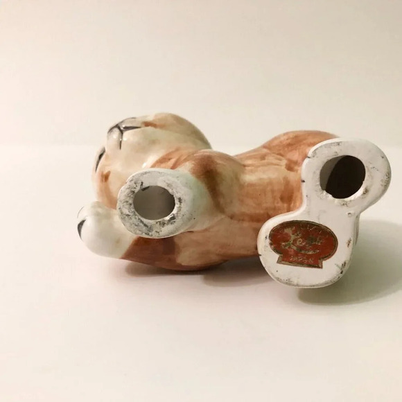 Vintage Lego Japan Set of 2 Cat Figurines 3.5 Inch Long Kitten Figures Flaw - Picture 7 of 16